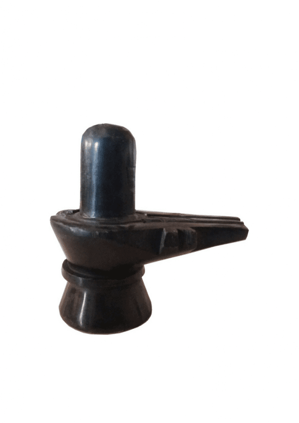 Stone Shivling(स्टोन शिवलिंग) (Black) | Size 50x50 mm , Weight 70 gm