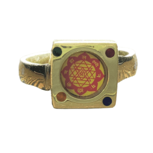 Ashtadhatu(अष्टधातु) High Quality Shri Yantra(श्रीयंत्र) Square Ring