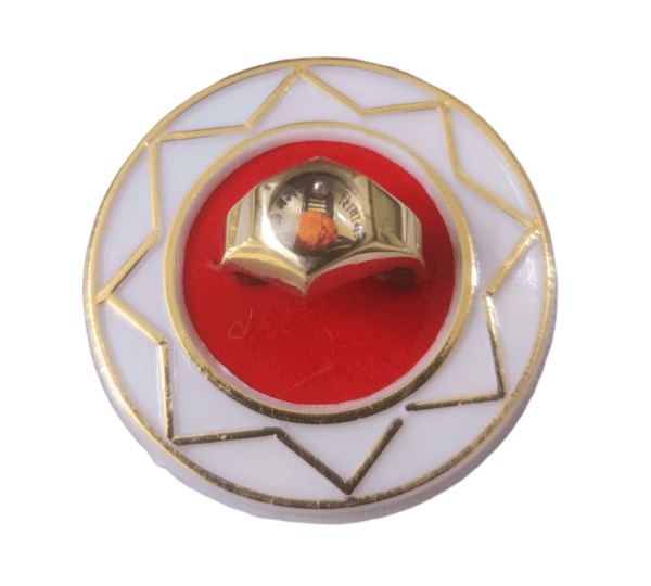 Ashtadhatu(अष्टधातु) High Quality Shivling(शिवलिंग) Ring With Rudraksh(रुद्राक्ष)And Mercury(पारा) - Image 2