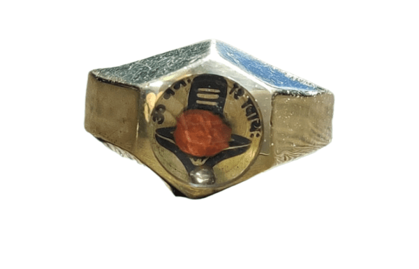 Ashtadhatu(अष्टधातु) High Quality Shivling(शिवलिंग) Ring With Rudraksh(रुद्राक्ष)And Mercury(पारा)