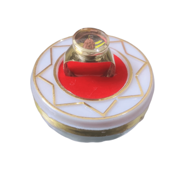 Ashtadhatu(अष्टधातु) High Quality Mahakal(महाकाल) Ring With Rudraksh(रुद्राक्ष) And Mercury(पारा) - Image 2