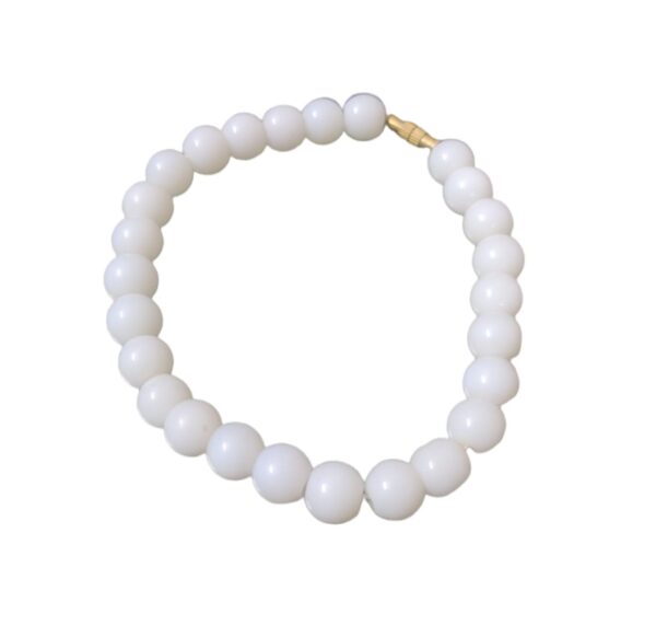 Hakik Stone Bracelet White