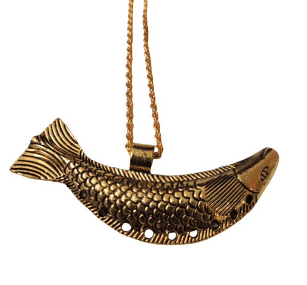High Quality Metal Big Fish Pendant |  Size 70 mm - Image 2