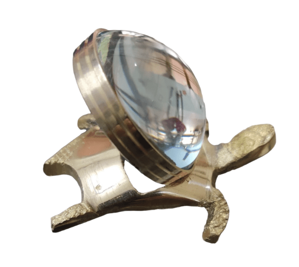Ashthdhatu Tortoise Meru Shri Yantra In Metal(अष्टधातु मेरु श्री यन्त्र),Size- 9 cm, Weight-157 gm - Image 2