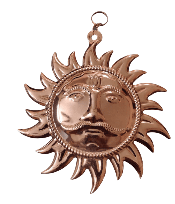 Copper Coated Metal Surya(सूर्य) Yantra(यन्त्र) , Size-22 cm