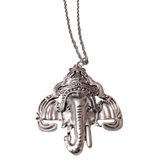 High Quality German Silver Ganesha Pendant | Size 55x50 mm - Image 2