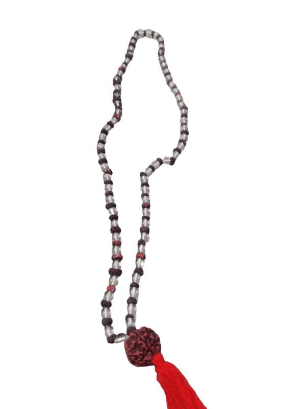 Sphatik Mala With Rudraksha