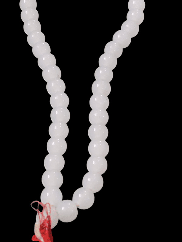 White Hakik(सफ़ेद हकीक) Mala For Shukra And Chandra Dosh(शुक्र और चन्द्र दोष) Nivaran(निवारण)