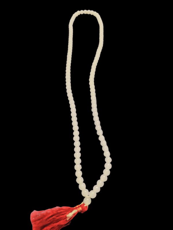 White Hakik(सफ़ेद हकीक) Mala For Shukra And Chandra Dosh(शुक्र और चन्द्र दोष) Nivaran(निवारण) - Image 2