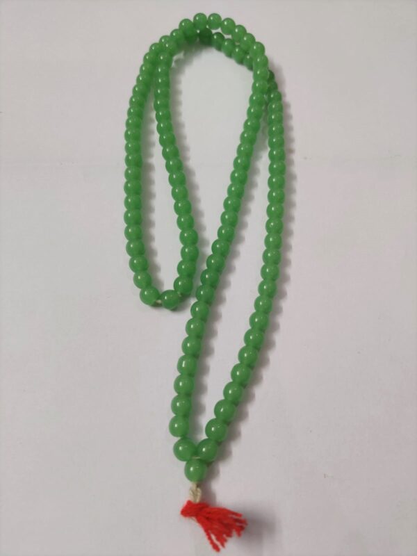 Green Hakik Stone Mala For Budh Grah Dosh Nivaran