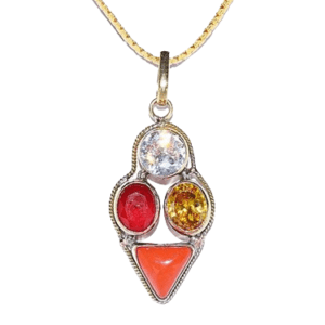 Cancer Zodiac, Kark Rashi(कर्क राशि) Ratna Locket(Chain not included)