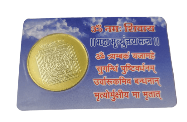 Shiv Mahamrityunyaya Yantra Card(शिव महामृत्युंजय यन्त्र कार्ड) - Image 2
