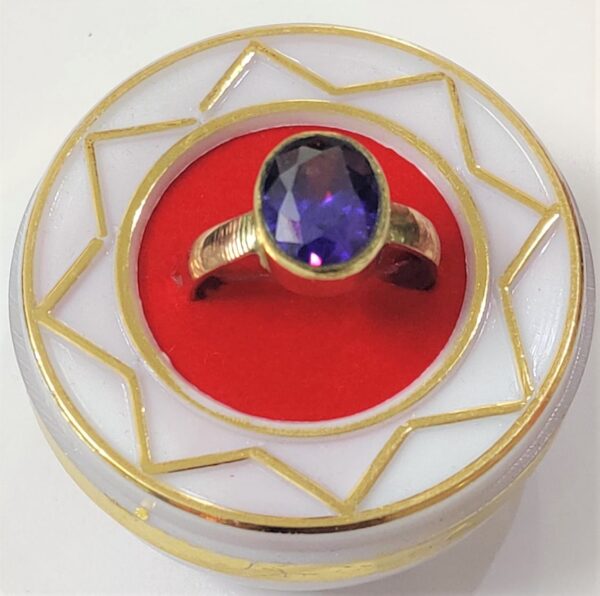 Neeli Ratna(नीली रत्न) Ring In Brass | Size- Adjustable