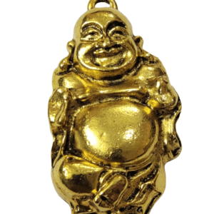 High Quality German Silver Gold Plated Laughing Buddha Pendant | Size 55x23 mm