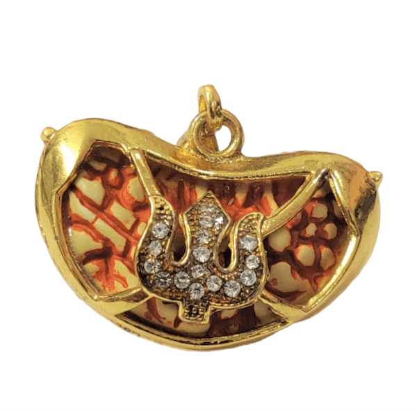 Shiv Trishul American Diamond Rudraksha Pendant