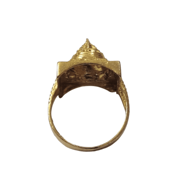 3D Shri Yantra Ring(श्री यन्त्र रिंग) In Brass - Image 2