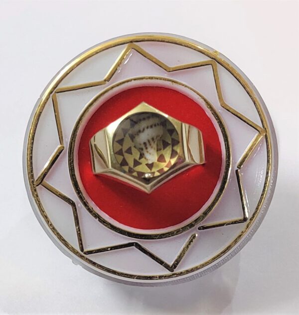 High Quality Astdhatu Yantra Ring With Shankh And Para(अष्टधातु यन्त्र रिंग)