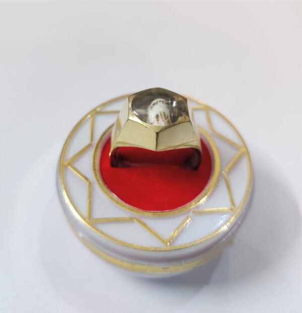 High Quality Astdhatu Yantra Ring With Shankh And Para(अष्टधातु यन्त्र रिंग) - Image 2