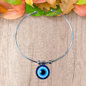 Evil Eye Metal Kada(नज़र रक्षा कवच कड़ा) | Size Adjustable