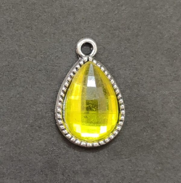 German Silver Kundan Locket | Size 19x10 mm