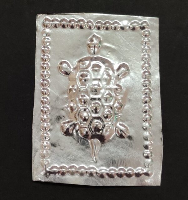 Metal Kachua For Puja | Size 50x35 mm - Image 2