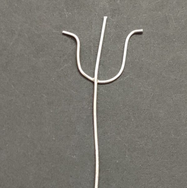Metal Trishul For Puja | Size 75 mm - Image 2