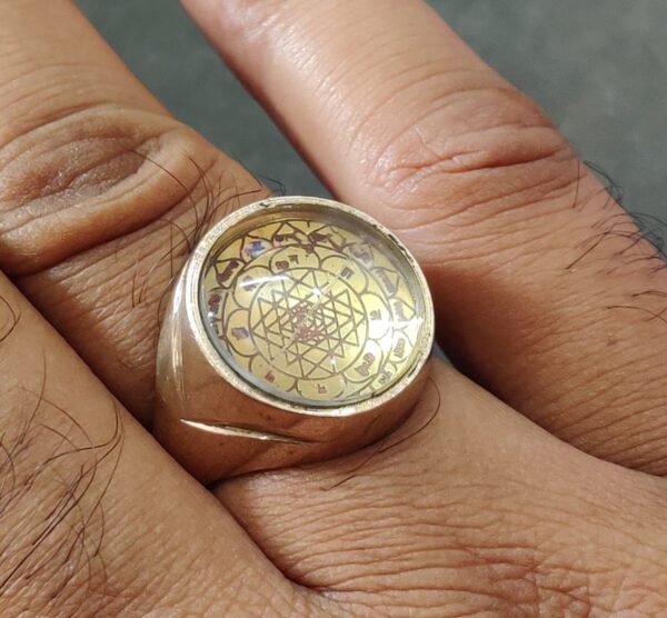 High Quality Heavy Shri Yantra Ring In Panchdhatu(पंचधातु श्रीयंत्र रिंग)