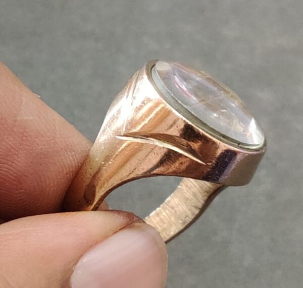 High Quality Heavy Shri Yantra Ring In Panchdhatu(पंचधातु श्रीयंत्र रिंग) - Image 2