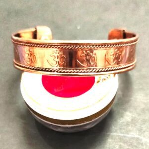 Om Copper Kada(कॉपर कड़ा)- Size Adjustable