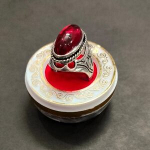 German Silver Ring For Surya Dosh Nivaran