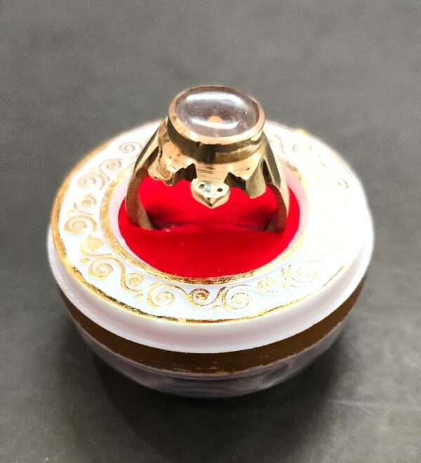 Ashthdhatu Shiv Shakti Meru Ring With Rudraksh(अष्टधातु शिव शक्ति मेरु रिंग) - Image 2