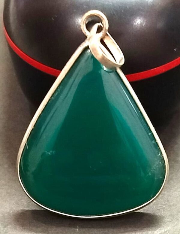 Big Size Hakik Stone Pendant In Brass(हकीक स्टोन) | Weight 29.20 carat