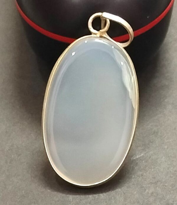Big Size Hakik Stone Pendant In Brass(हकीक स्टोन) | Weight 30.90 carat