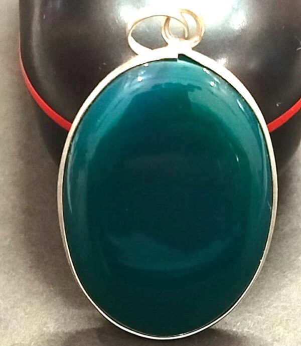 Big Size Hakik Stone Pendant In Brass(हकीक स्टोन) | Weight 46.20 carat