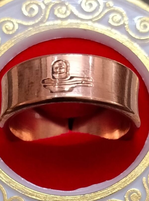 Heavy Quality Copper Shivling Ring (कॉपर शिवलिंग रिंग) | Size- Adjustable
