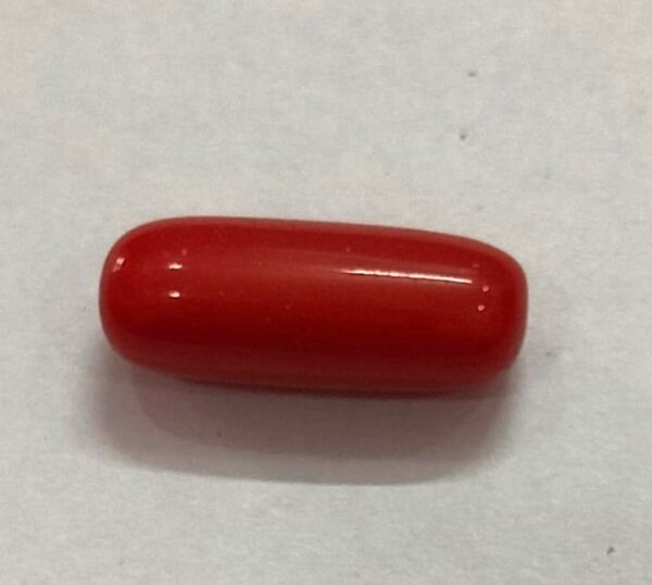 Synthetic Coral Munga Stone ( सिंथेटिक मूंगा स्टोन) | Weight- 4.10 carat