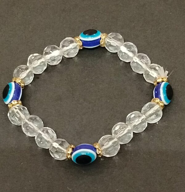 Evil Eye Nazar Raksha Kavach Crystal Bracelet ( नज़र रक्षा कवच क्रिस्टल ब्रेसलेट)