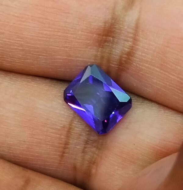 Certified Blue Cubic Zirconia Same Like Neelam | Weight- 5.15 carat