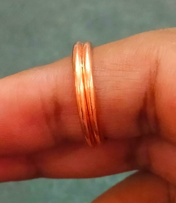 High Quality Double Layer Copper Challa(ताम्बे का छल्ला)