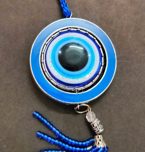 Evil Eye Hanging for Home, Nazar Battu for Home Entrance Door Hanging - Evil Eye for Car Hanging(नज़र रक्षा कवच), Size-9 inch - Image 2