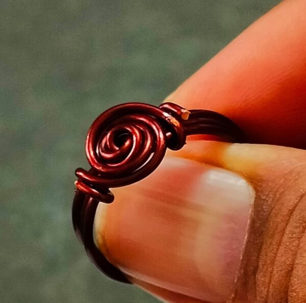 Chakra Shaped Copper Ring | Mix Size - Image 2