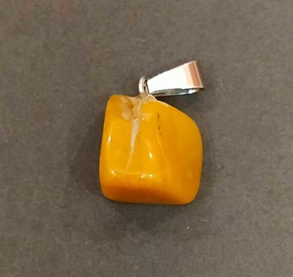 Natural Stone Amber Locket