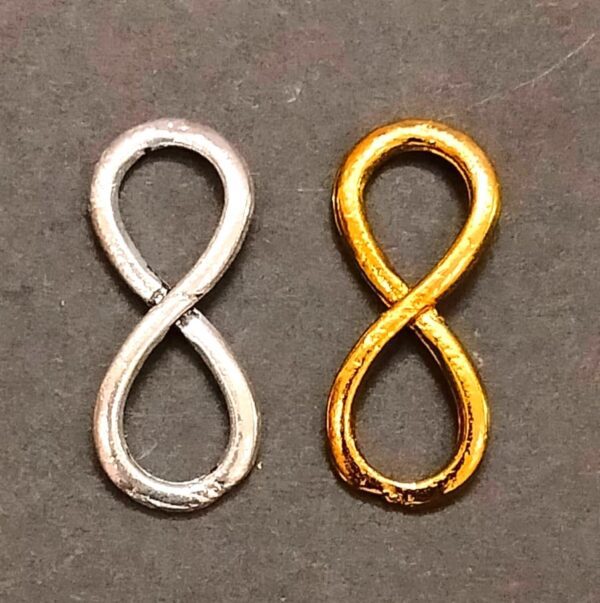 German Silver And Brass Infinity Locket For Good Luck, Size 22 mm