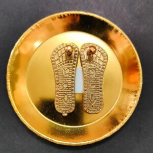 Mix Metal Charan Paduka(चरण पादुका) | Size 9 cm