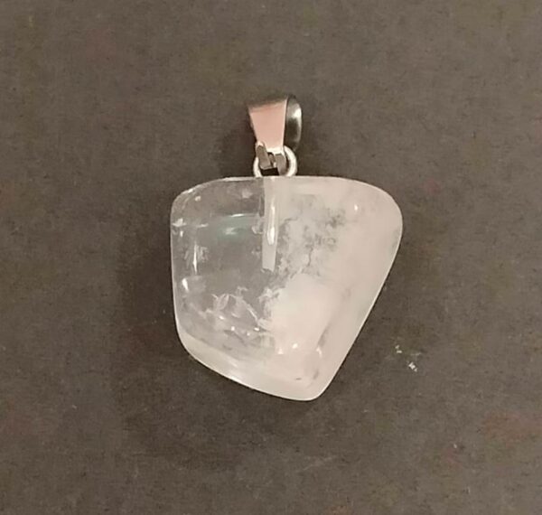 Natural Clear Crystal Stone Locket