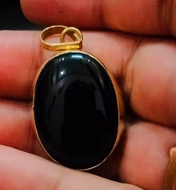 High Quality Panchdhatu Big Size Hakik Stone Locket(पंचधातु हकीक स्टोन लॉकेट), Size 11.20 g