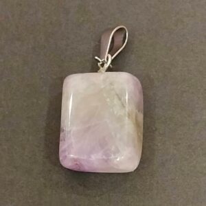 Natural Rose Quartz Stone Locket Pendant