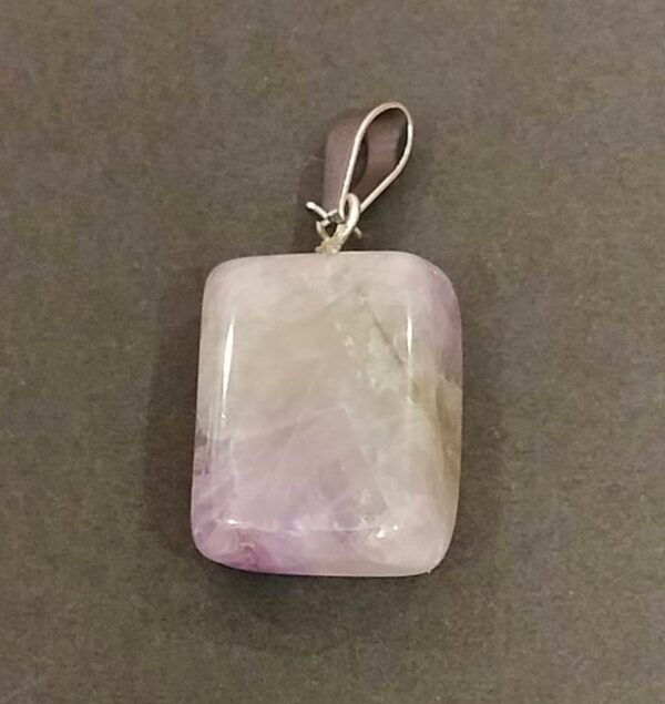 Natural Rose Quartz Stone Locket Pendant