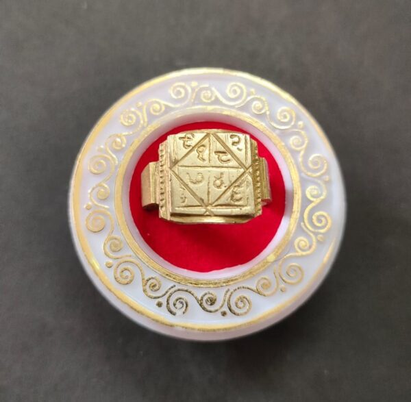 Brass Beesa Yantra Ring(ब्रास बीसा यन्त्र रिंग), Size standard