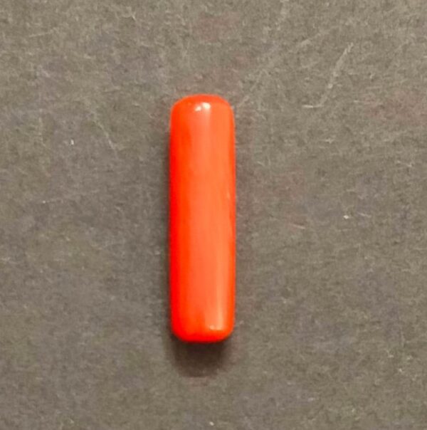 Certified Coral Munga Stone (मूंगा स्टोन), Weight 4.15 carat